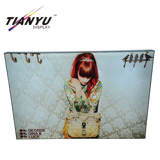 両面印刷の正方形ボードアルミフレームテンションライトボックスフォトフレーム広告ライトボックス