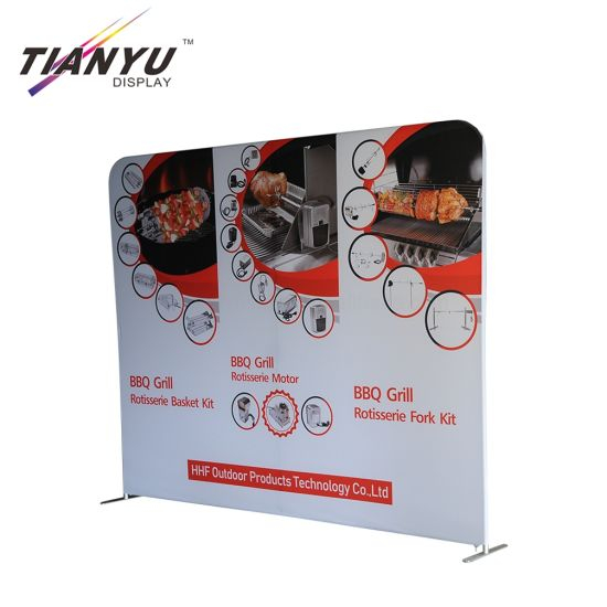 10フィートストレート広告テンションファブリックフォトブースの背景のディスプレイスタンド